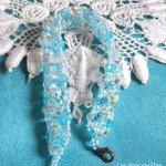 Crystal Blue Armband mit Facetten und Kreiseln in Swarovski-Kristall